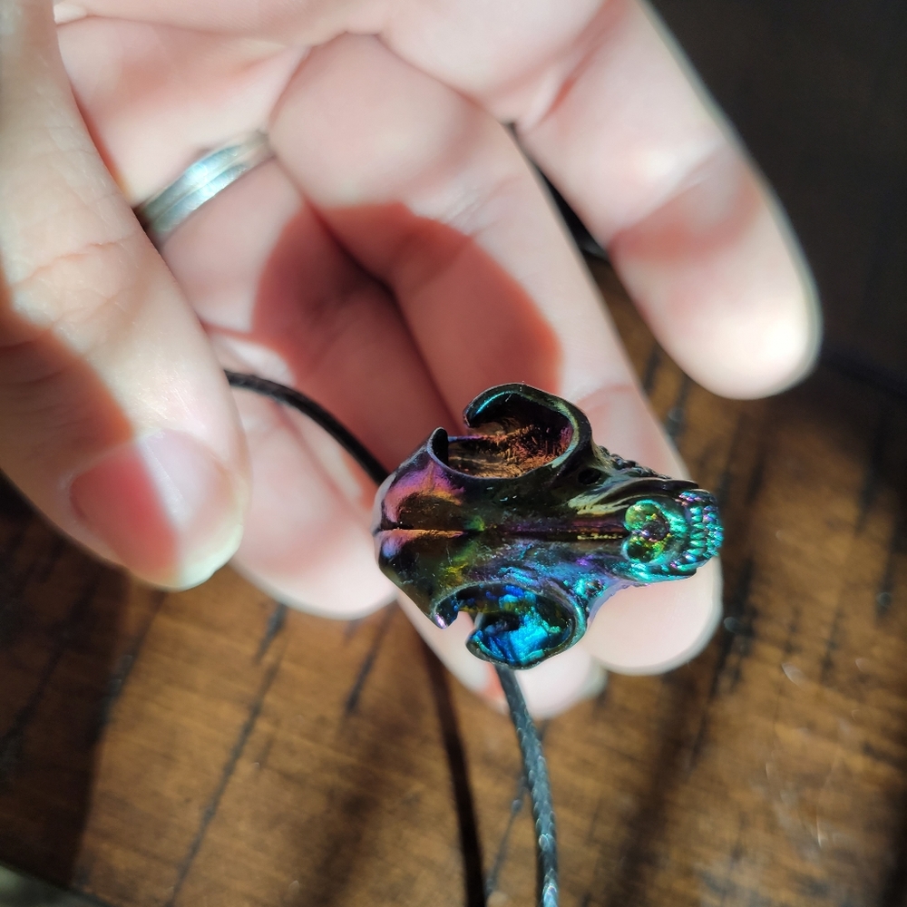 Cat skull necklace